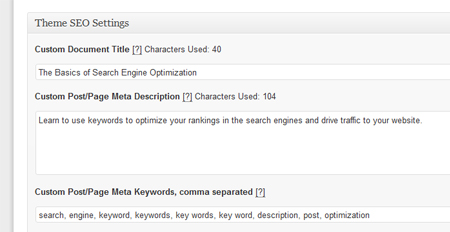 Be sure to do the SEO settings in WordPress.